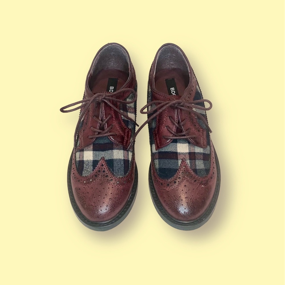 Women Loafers with Leather n Checkers